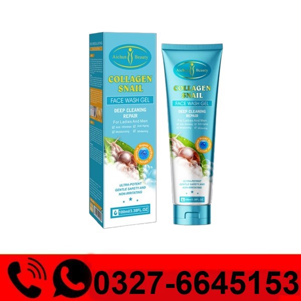  Aichun Beauty Collagen Snail Face Wash Gel