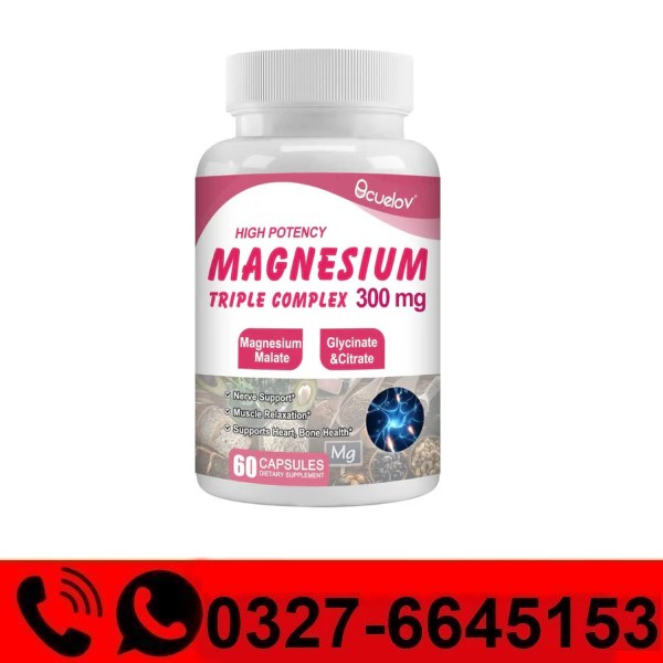 High Potency Magnesium Triple Complex 300mg Capsules Price in Pakistan