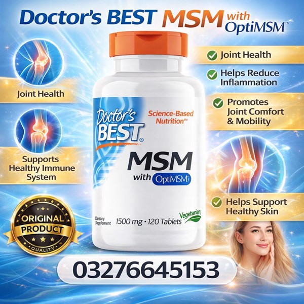  doctor's best, msm with optimsm®, 1,500 mg, 120 tablets Price in Pakistan