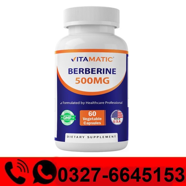  Vitamatic Berberine 500 Mg Capsule Price in Pakistan
