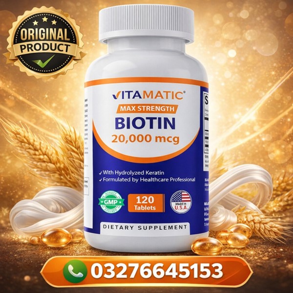  Vitamatic Biotin Max Strength 20000 mcg Price in Pakistan