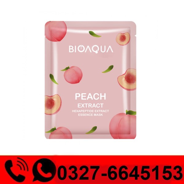  Bioaqua Peach Extract Hexapeptide Facial Mask
