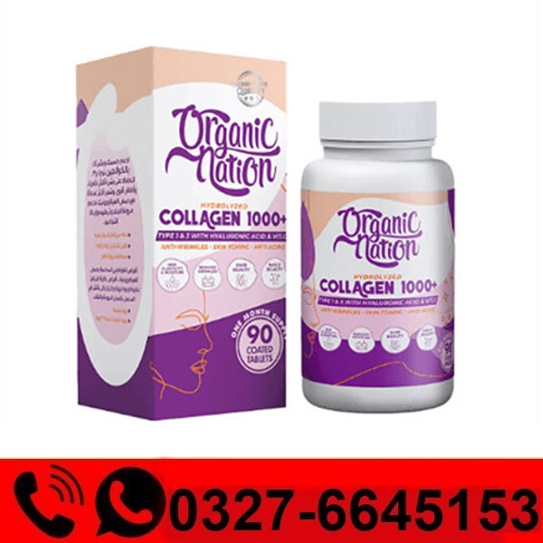  Organic Nation Hydrolyzed Collagen 1000+ Price in Pakistan