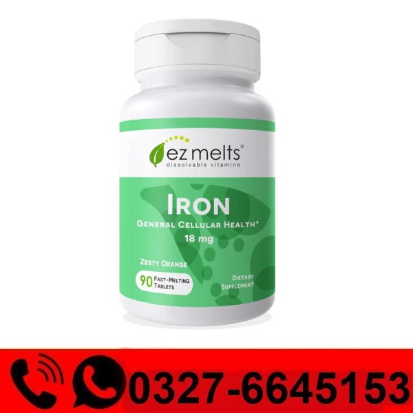 EZ Melts Dissolvable Iron 18 mg Supplement Price in Pakistan