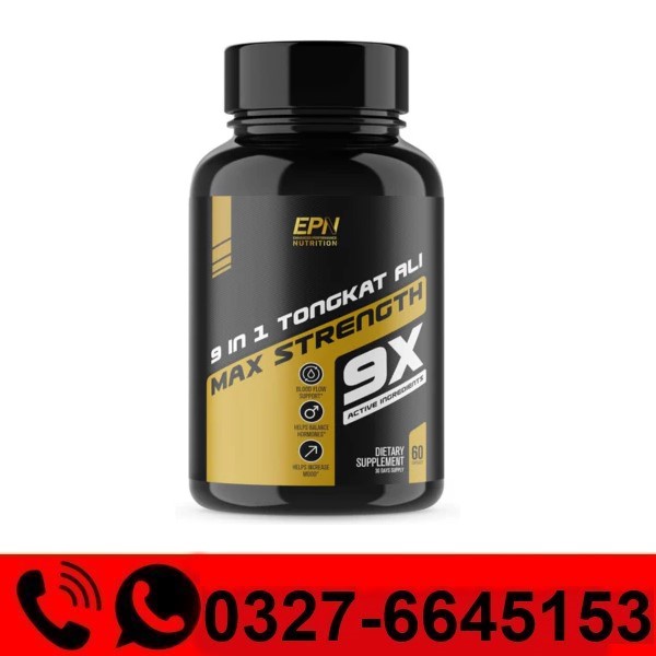 EPN 9 in 1 Tongkat Ali + Horny Goat Weed Capsules Price in Pakistan