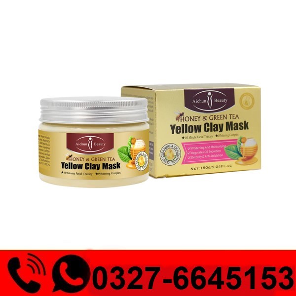  Aichun Beauty Honey & Green Tea Yellow Clay Mask