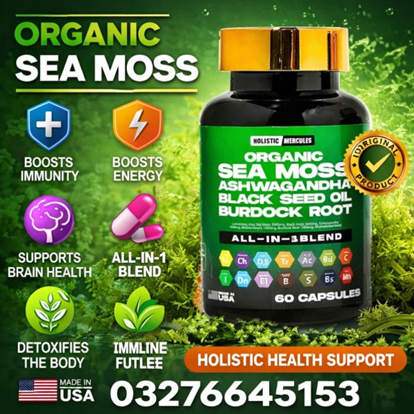  Holistic Hercules Sea Moss Ashwagandha Oil Capsule Price in Pakistan