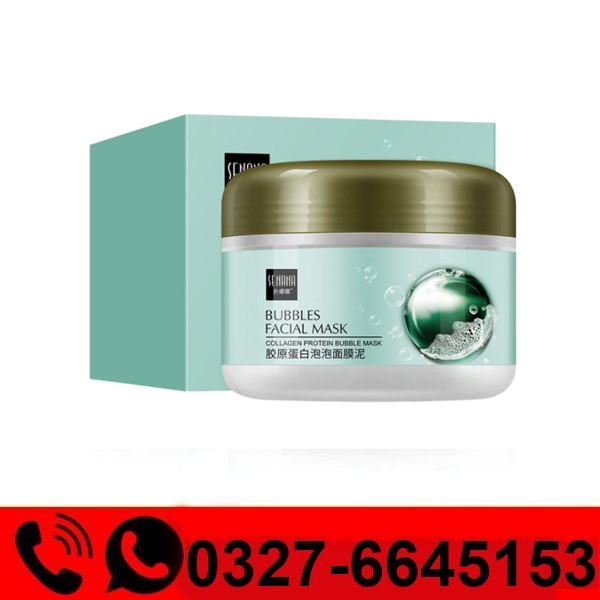  Senana Collagen Bubble Hydrating Moisturizing Face Mud Mask