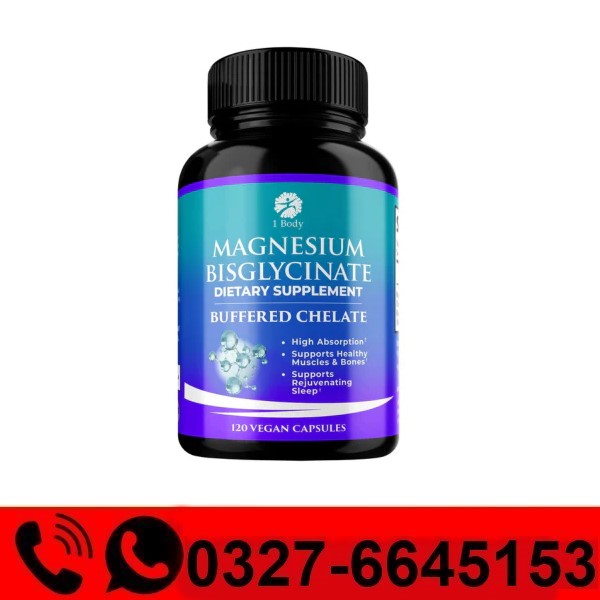1 Body Magnesium Bisglycinate Capsules Price in Pakistan