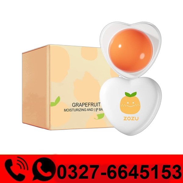  ZOZU Fresh Grapefruit Moisturizing Lip Heart Shape Balm