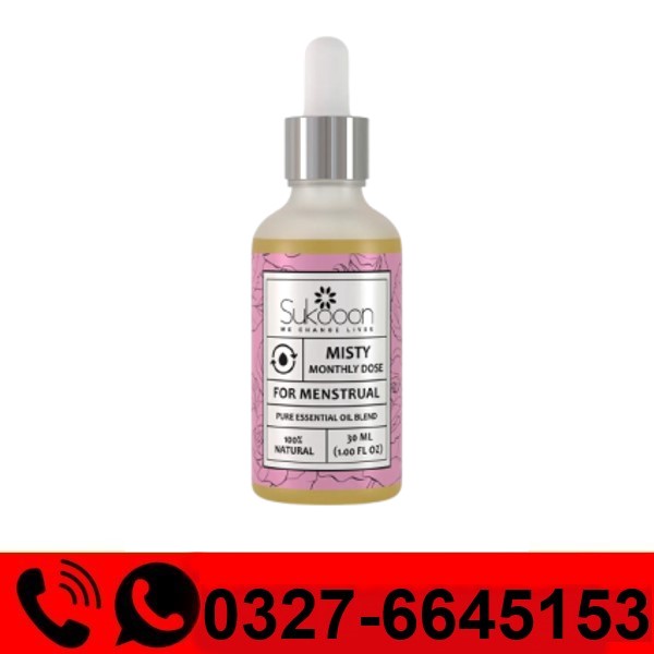  Sukoon Misty Oil Pain Relief for Menstrual Period Cramps Price in Pakistan
