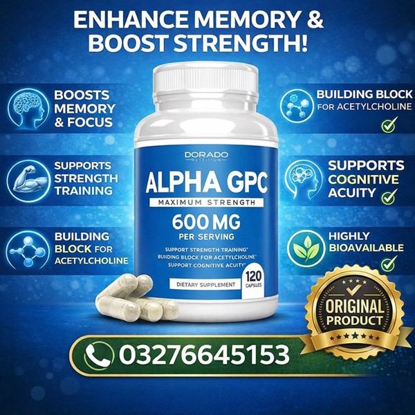  DORADO NUTRITION Alpha GPC Choline Brain in Pakistan