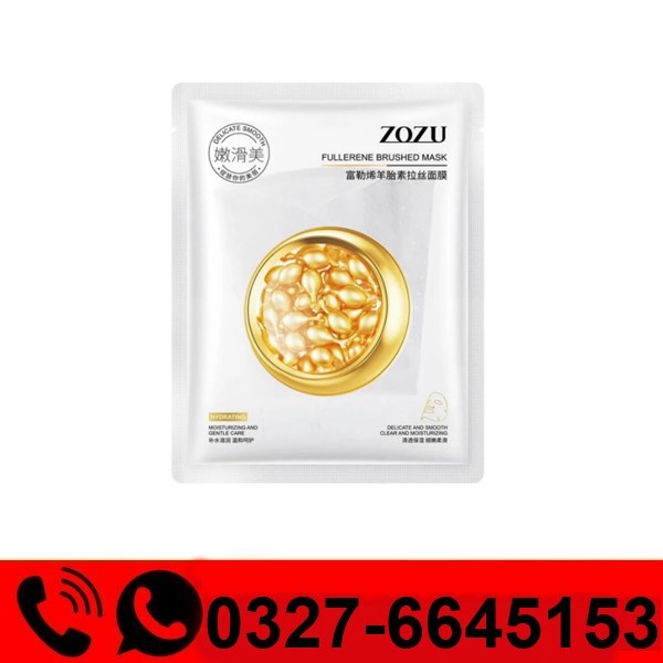  Zozu Matting Tissue Mask With Fullerenes Brushed Mask