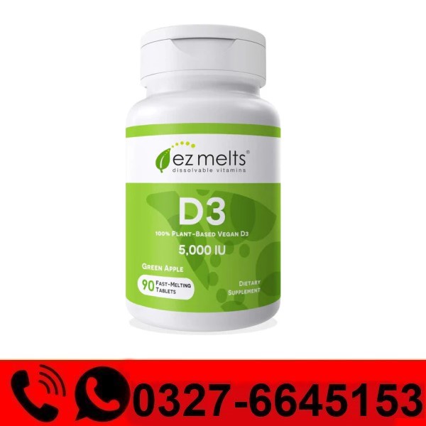 EZ Melts Dissolvable Vitamin D3 5000 IU Tablets Price in Pakistan