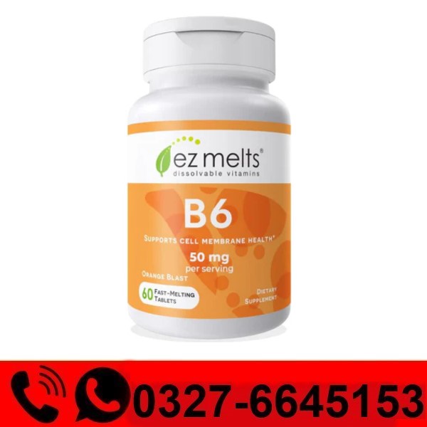EZ Melts Dissolvable Vitamin B6 50 mg Tablets Price in Pakistan