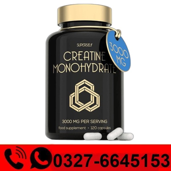  Superself Creatine Monohydrate Capsules 3000mg Price in Pakistan