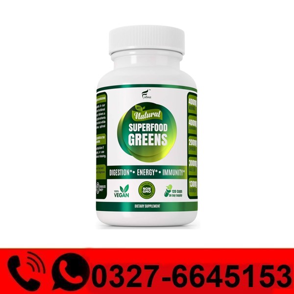  Organic Vegan Super Greens Capsules Price in Pakistan